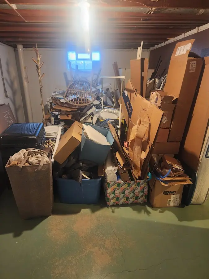 Roll-off dumpster container at job site for 15 Yard Dumpster Rental in Willow Park